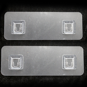 牙刷置物架无痕贴配件卡扣透明挂钩收纳架免钉无痕贴片背胶魔力贴