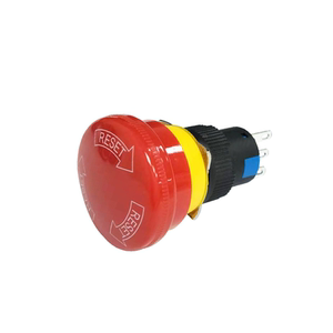 一佳yj-la16-11zs/a大头蘑菇头紧急开关 暂停急停按钮 3脚大头