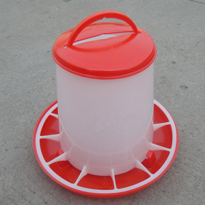 加厚养鸡料桶喂鸡用饲料桶养殖鸡食桶鸡料槽鸡食槽小鸡喂食器料筒