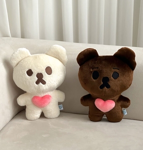 韩国代购 mazzzzy 小众ins拥抱小熊muffin布朗尼30cm毛绒玩偶公仔