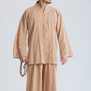 慈缘僧服 禅修佛教短褂套装夏款清凉透气七分袖短衫纯棉服yxs02