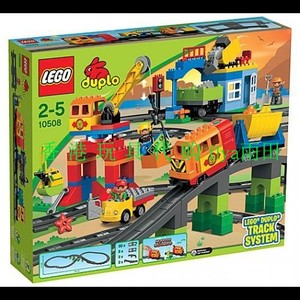 正版LEGO乐高积木10508得宝Duplo大颗粒豪华电动火车套装