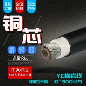 JBQ(JXN)电机引出接引线铜芯多股绞丝0.75-300平方橡套丁腈电缆线