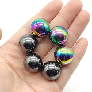 15mm铁氧体磁球黑色抛光磁球彩色D5-33MM磁芯16mm磁力球玩具磁球