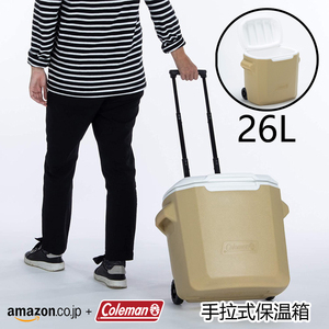 日本进口Coleman科勒曼户外装备便携带轮食品冷藏箱保温箱保冷箱