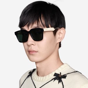 gucci古驰墨镜男方形经典款开车太阳镜防紫外线男士眼镜gg0965sa