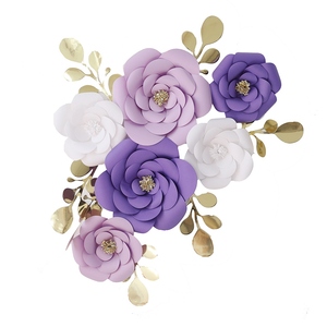 小红书推荐网红3d花朵中秋节商场美甲店装饰壁饰纸花朵美陈装扮