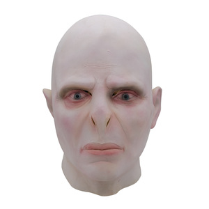 哈利波特大boss伏地魔面具头套万圣节乳胶恐怖惊束吓人面具