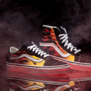 万斯vans old skool 火焰 吴亦凡同款板鞋 va0a38g1phn
