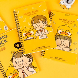 麦和差不多鸭麻球陪伴系列pp线圈本a5高颜值卡通笔记日记本手帐本