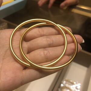 纯黄金计价足金万花筒运珠简约圆环素圈百搭手镯女款送礼0人付款6526