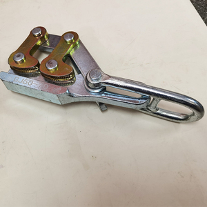 锻打双桃卡线器平行紧线器地线钢绞线夹线器钢制电力拉线夹头卡头