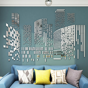 电视墙面客厅装饰品布置创意卧室床头背景亚克力3d立体自粘贴纸