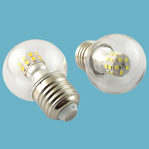 E27螺口LED贴片玉米球泡圆泡G45满天星螺纹灯泡塑壳室内照明光源