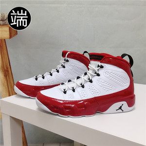air jordan 9 aj9 gym健身房 红漆皮 aj白红限量篮球鞋302370-160