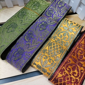 金丝线电脑刺绣织带民族风服装服饰花边窗帘抱枕表演服辅料配饰