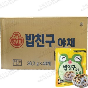 韩国进口不倒翁蔬菜拌饭料36.3g*40袋速食儿童日式饭团包饭调料