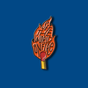 xongzhen 火柴胸针fire火焰学生卡通胸章 书包装饰徽章别针 可爱