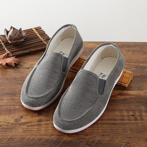 裕福华布鞋舒适透气养脚耐磨防滑一脚蹬懒人鞋男士时尚休闲鞋