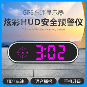 2024新款电子狗雷达测速汽车行车炫彩HUD载显示器驾驶安全预警器