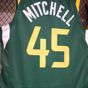 000人付款淘宝45号米切尔路易斯维尔大学球衣mitchell复古爵士刺绣