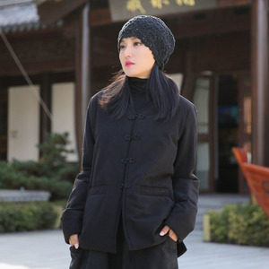 唐装小袄短棉袄女民族风对襟复古中式棉衣茶服秋冬年轻款夹袄女冬