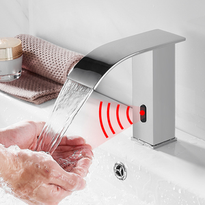 感应水龙头全自动洗脸盆卫生间洗手盆瀑布单冷水智能面盆冷热龙头