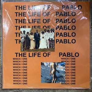 现货kanye west the life of pablo 透明橘色胶黑胶唱片2lp