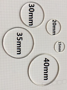 国产闭口圈圈极简圆圈粗圈圈 15~40mm直径 一个 耳环吊坠戒指配件