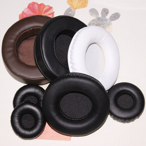 多尺寸圆形耳麦替换皮海绵套DIY耳机配件耳垫耳机套网吧游戏耳罩