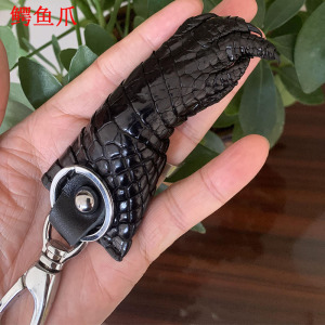 泰国鳄鱼爪钥匙扣招财个性真鳄鱼手皮钥匙挂扣