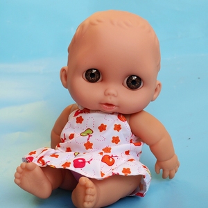 外贸20厘米软胶假婴儿迷你大眼仿真娃娃儿童玩具洋娃娃精灵