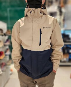 小狐狸韩国直邮哥伦比亚连帽外套硬壳冲锋衣春秋夹克纯色黑色