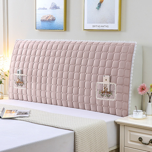 床头罩皮床头保护罩全包毛绒布艺床头套加高旧床翻新装饰套1.8米