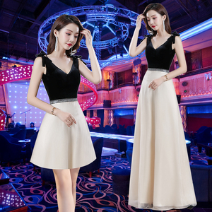 夜总会公关小姐长裙ktv佳丽服装夜店酒吧公主酒店工作服夜场礼服