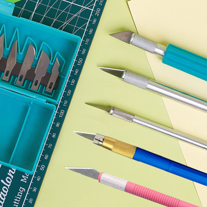 美术用笔刀美工刀刻刀橡皮章小黄ak-5雕刻纸模型手工刻纸雕刻刀