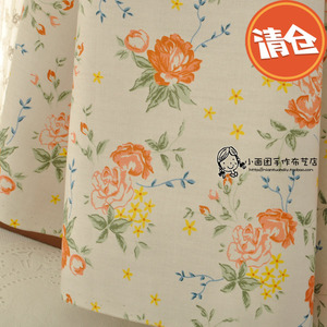 布料纯棉印花汉服