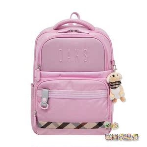 折扣 直邮韩国 daks 正品小学生男女生减负护脊双肩书包1911