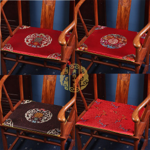 定制红木椅子坐垫中式红木家具沙发垫实木太师餐圈椅茶桌椅薄款冬