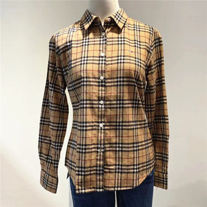 汤米世家 tommy shijia 春季新款格子女士长袖衬衫