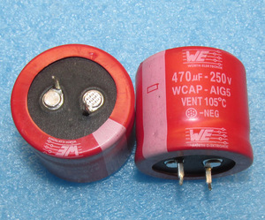 德国伍尔特WE 470UF250V 大红袍电解电容原盒原装高品质发烧电容