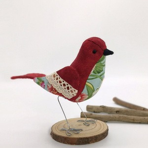 中国风喜鹊情侣小鸟自制材料包布艺玩偶制作手工diy礼物摆件装饰