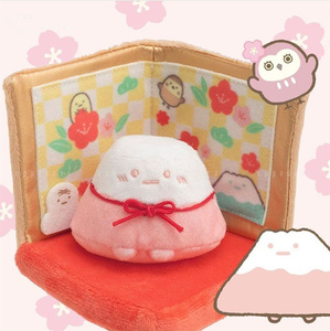 现货日本正品san-x角落生物春季富士山 毛绒公仔玩偶屏风摆件道具