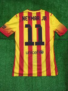 巴萨 巴塞罗那 13-14 1314客场更衣室球员版 短袖球衣 内马尔