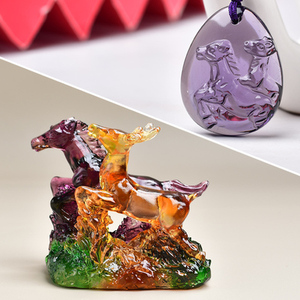 集蕥轩井光正品【宋绍光】2022虎年属马人生肖吉祥物【禄马交驰】