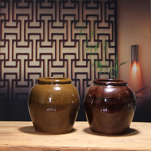 画溪人家老鸭煲灰煻鸭炖罐家用复古陶瓷储物罐瓦罐老式腌菜腌蛋