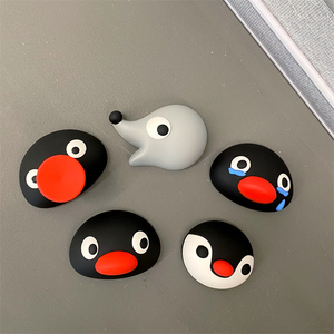 pingu企鹅冰箱贴ins家居冰箱装饰可爱个性创意卡通磁力贴节日礼物