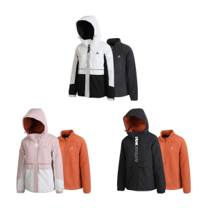 匹克peak正品 女子训练系列运动三合一风衣梭织外套f214092两件套