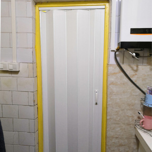 pvc折叠门推拉门 隔断简易门卫生间厕所厨房开气临时移门商铺室内