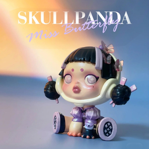 泡泡玛特skullpanda蝴蝶小姐手办限量大娃公仔摆件送女友礼物现货